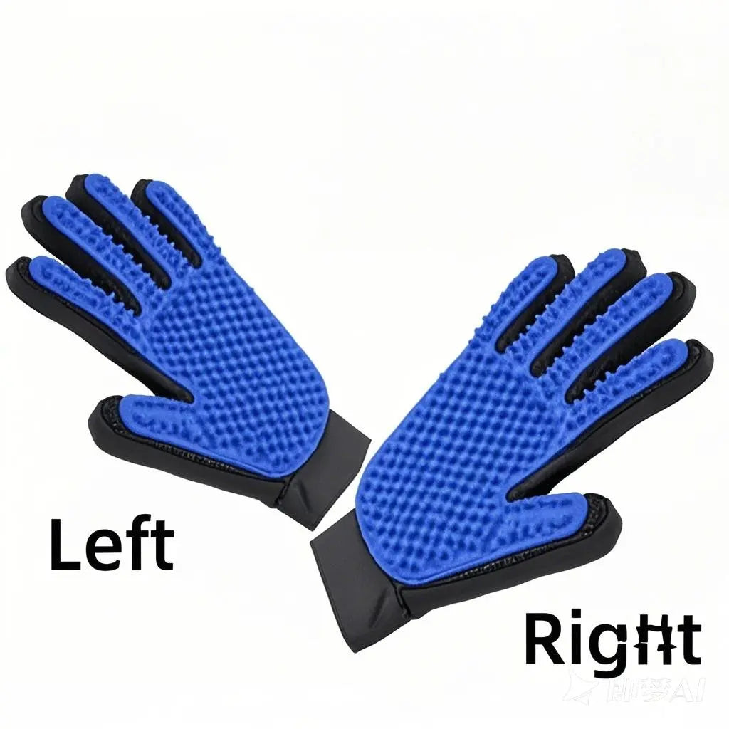 Pet Hair Glove, Dog and Cat Grooming, Deshedding Hair and Massage Brush