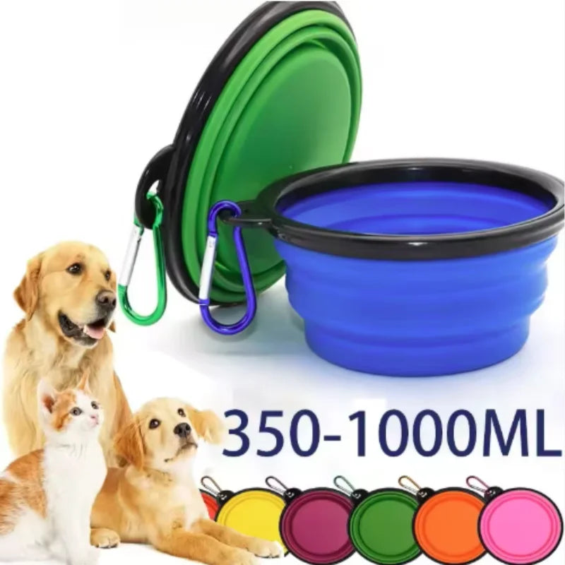 Durable Portable Food Bowl for Cats And Dogs ,Silicone ,Collapsible ,Travel Outdoor Water Food Bowl