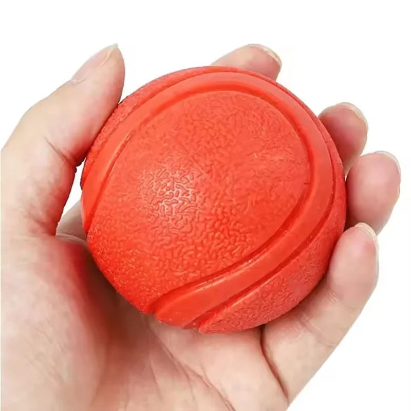 Dog Chew Toy Ball Elastic Rubber Solid Ball For Outdoor Throwing Recovery Training