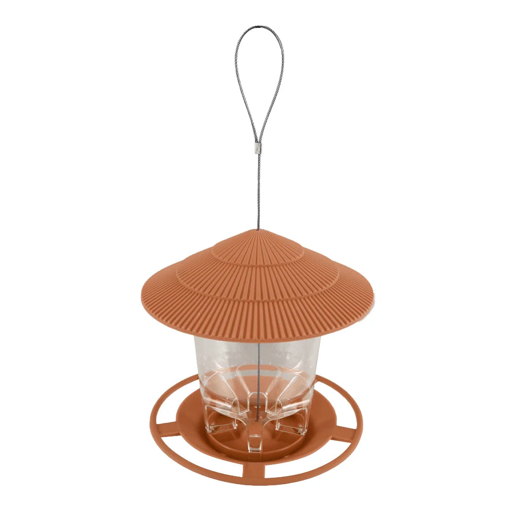 Bird Feeder Automatic Feeding, Outdoor Bird Feeder Hanging, Multiple Hole Dispenser Holder Food Container