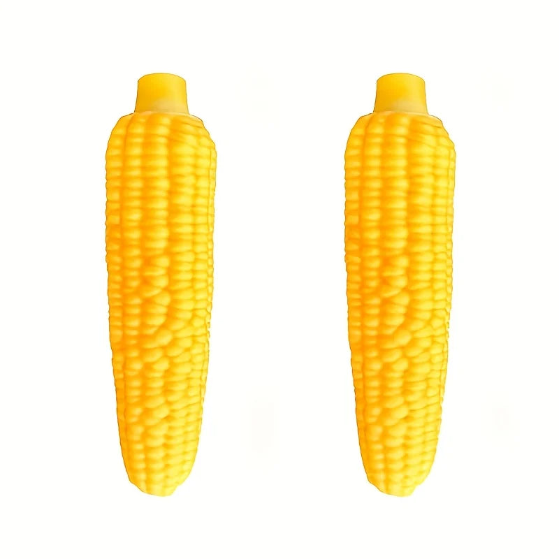 Indestructible Dog Chew Toy Heavy-Duty Rubber Bone Corn Grain Texture for Medium, Large Dogs