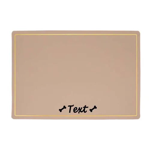 Custom Pet Food Bowl Mat, Waterproof,  Personalized Placemat For Pets Name ,Easy Wash Drinking ,Feeding Pad