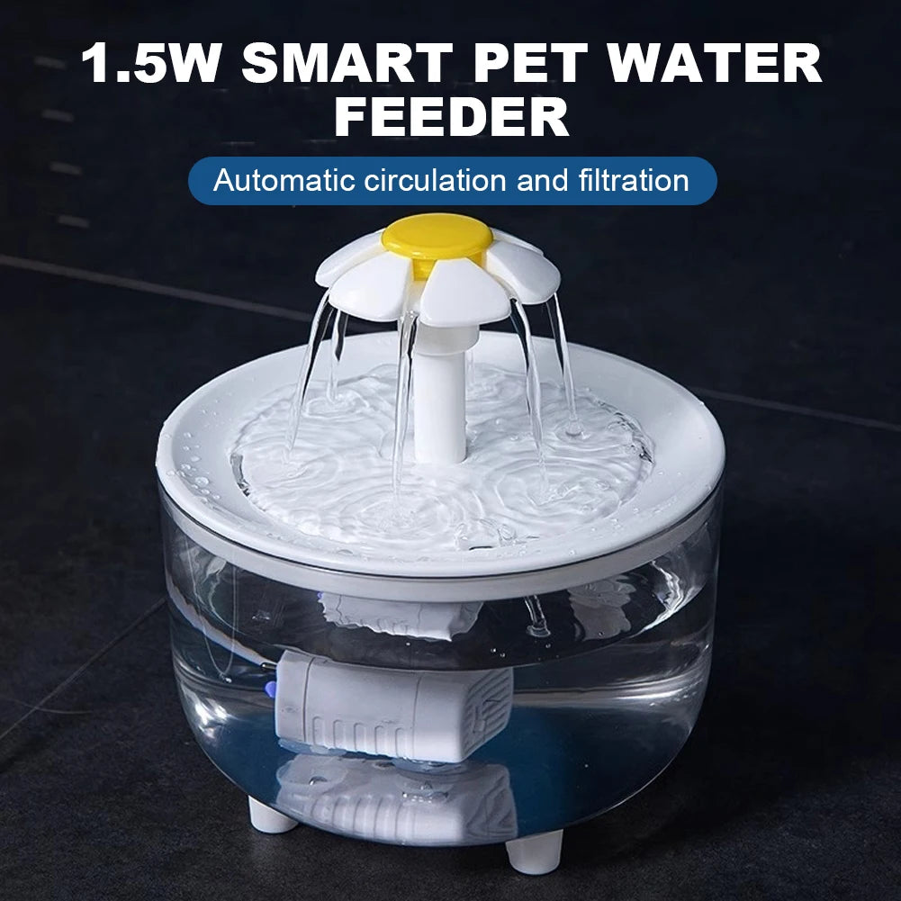 1200ml Automatic Cat Water Fountain, USB , Electric , Pet Drinking Water Dispenser