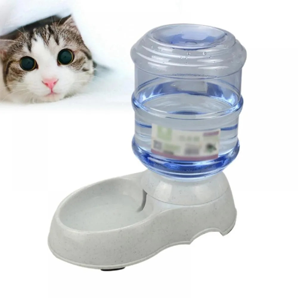 Large Capacity Automatic Water Dispenser Dog Bowl, Food Grade Plastic Pet Feeder Water Supply