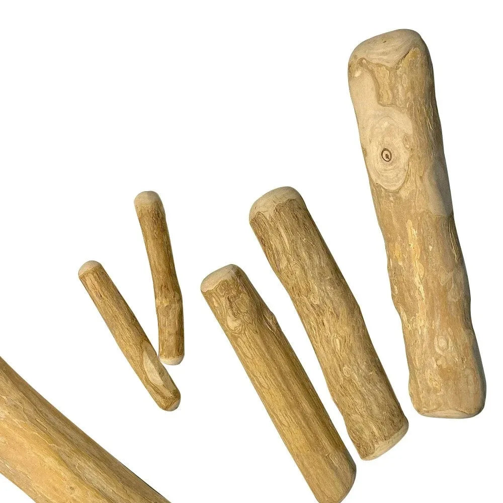 Natural Coffee Wood Dog Chew Toy,  Long Lasting Chewable Stick, Stress Relief