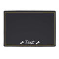 Custom Pet Food Bowl Mat, Waterproof,  Personalized Placemat For Pets Name ,Easy Wash Drinking ,Feeding Pad