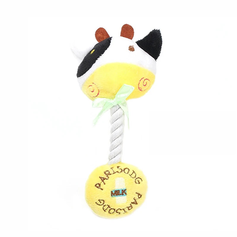 Cartoon Animals Chew Toy , Squeaky Dog Toys for Small Dogs , Bite Resistant Puppy Toy