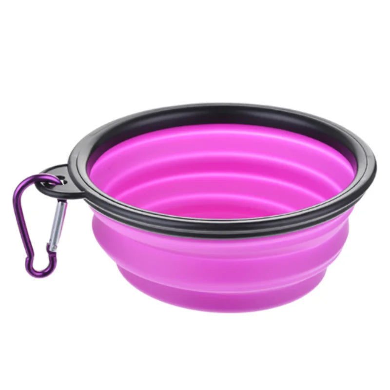 Durable Portable Food Bowl for Cats And Dogs ,Silicone ,Collapsible ,Travel Outdoor Water Food Bowl