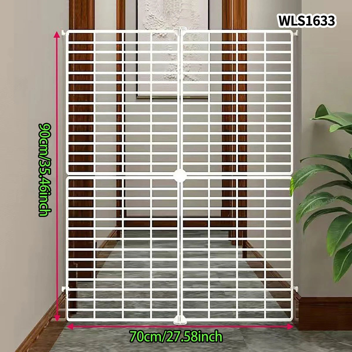 Gate Barrier, No-Drill Gate Barrier, Wire Mesh to Block Dogs, Isolation for Doorways, Stairs, Balconies, Pet Fence