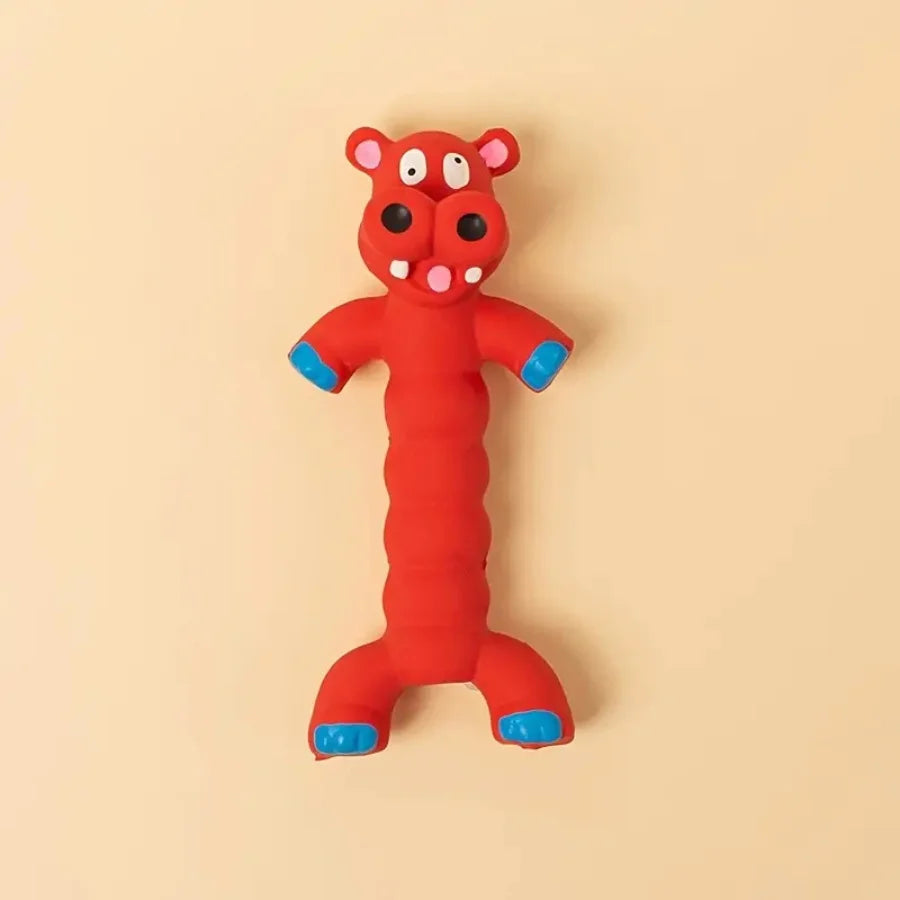 Dog Squeaky Toy, Latex Teeth Cleaning Chew Toy ,Self-Play Interactive Puppy ,Durable Chewing Toy