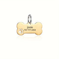 Personalized Engraved High Quality Dog ,Cat Tag with Name and Phone Number, Bone Shaped Pet Pendant for Custom Identification