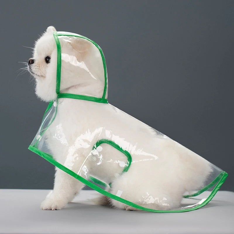 Transparent  Raincoat , Thickened , Windproof and Waterproof Large, Medium, and Small Pets
