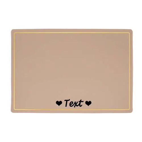 Custom Pet Food Bowl Mat, Waterproof,  Personalized Placemat For Pets Name ,Easy Wash Drinking ,Feeding Pad