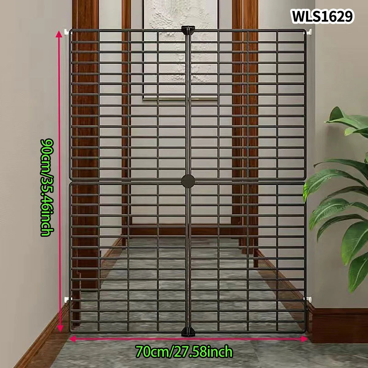 Gate Barrier, No-Drill Gate Barrier, Wire Mesh to Block Dogs, Isolation for Doorways, Stairs, Balconies, Pet Fence