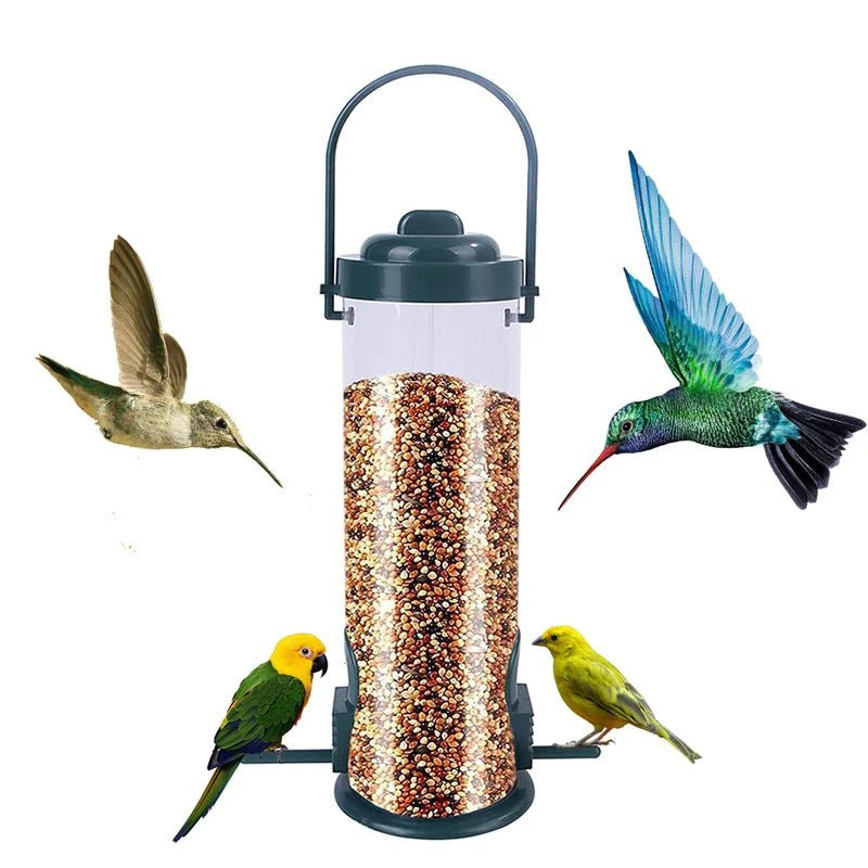 Bird Feeder, Outdoor Hanging Multiple Holes Bird Feeder Small Bird ,Automatic