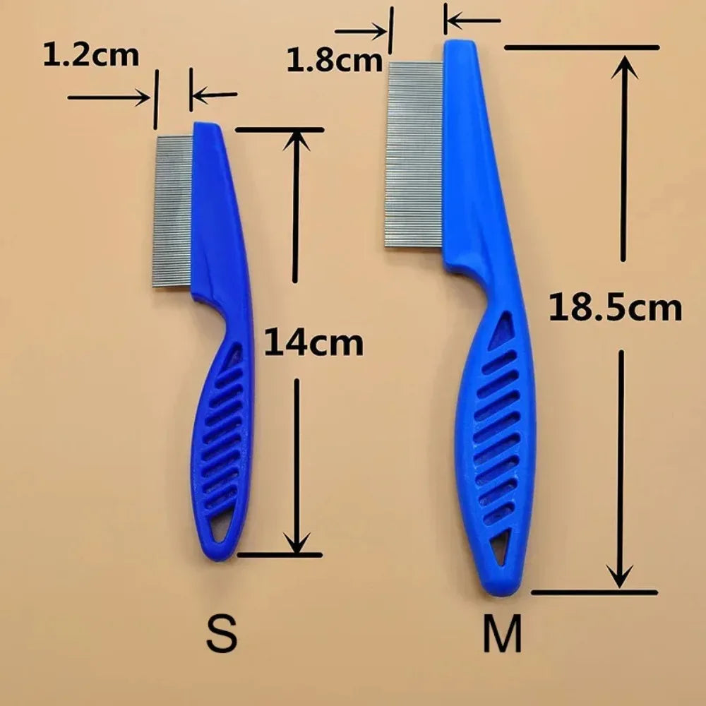 Pet Hair Shedding Comb Stainless Steel Flea Comb for Cats and Dogs