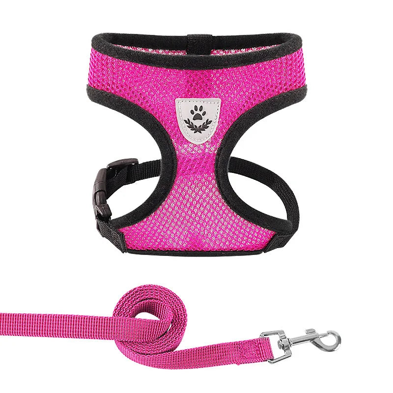 Adjustable Vest Polyester Mesh Breathable Harnesses Reflective for Small Dog and Cat
