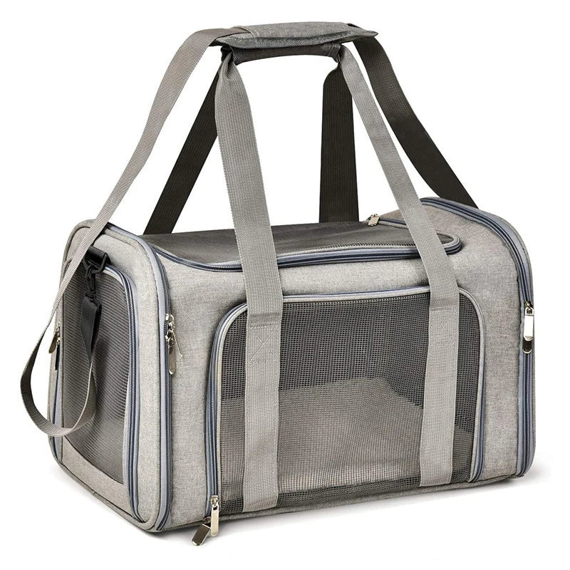 Portable Dog ,Cat Carrier Bag ,Soft Side Travel Bags, Airline Approved Transport