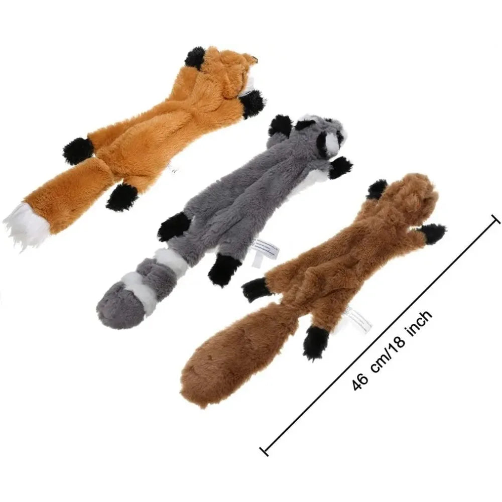 18 Inch Stuffing Free Squeaky Toy for Small,  Medium Dogs