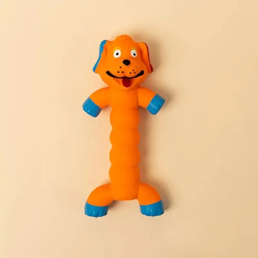 Dog Squeaky Toy, Latex Teeth Cleaning Chew Toy ,Self-Play Interactive Puppy ,Durable Chewing Toy