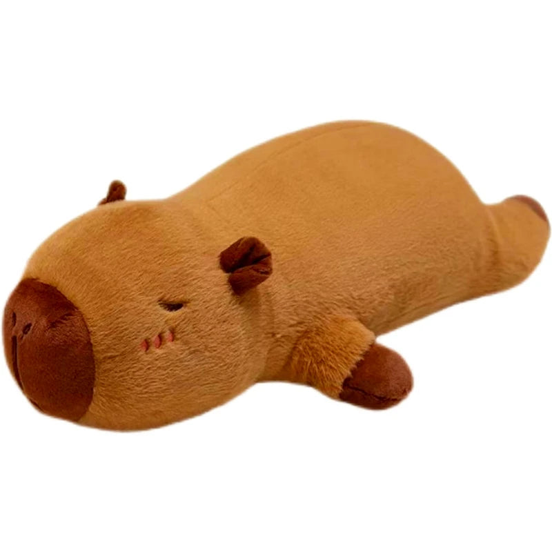 Kawaii Capybara Plush Toy Stuffed Doll Long Sleep Soft Pillow