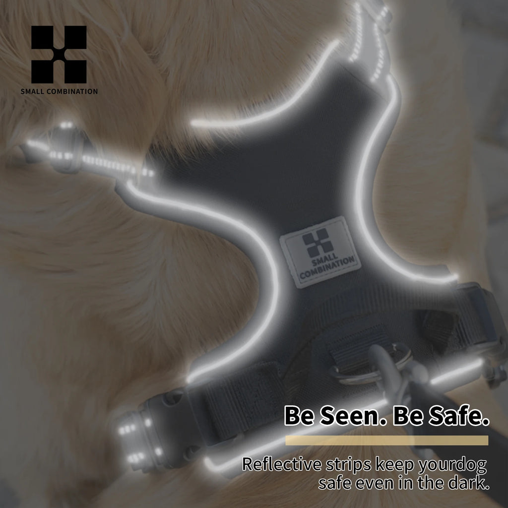 Dog Harness, No Pull Reflective Dog Chest Harness Adjustable for Small ,Medium and Large Dogs Outdoor Walking