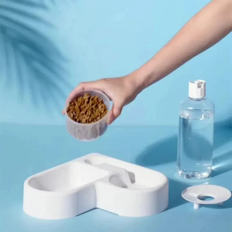 Automatic Drinking Love Pet Bowl, Moisture-proof Cat, Dog Basin Dual-use Multi-functional Drinking And Feeding