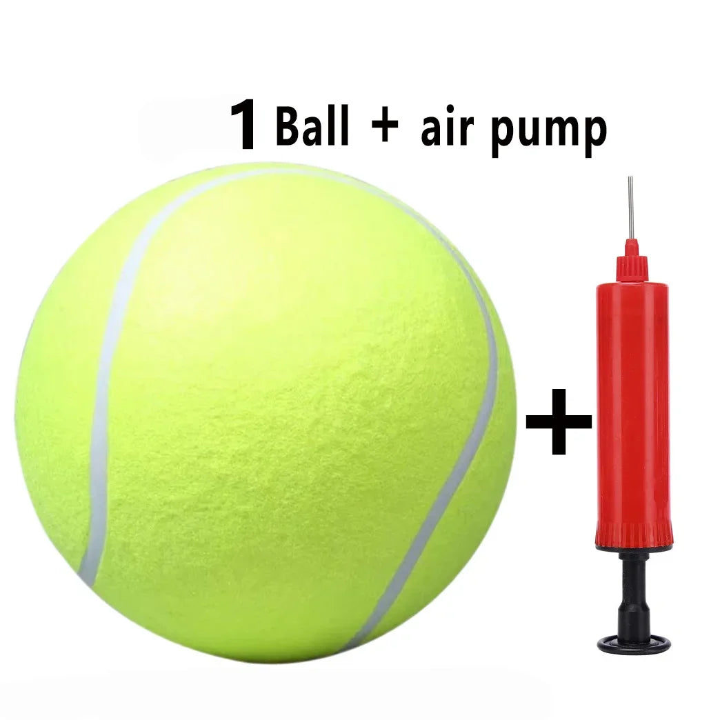 7/9.5Inch Giant Tennis Ball ,Inflatable Toy for Dog Training Ball 24cm Tennis Ball with Air Pump Interactive Dog Toys