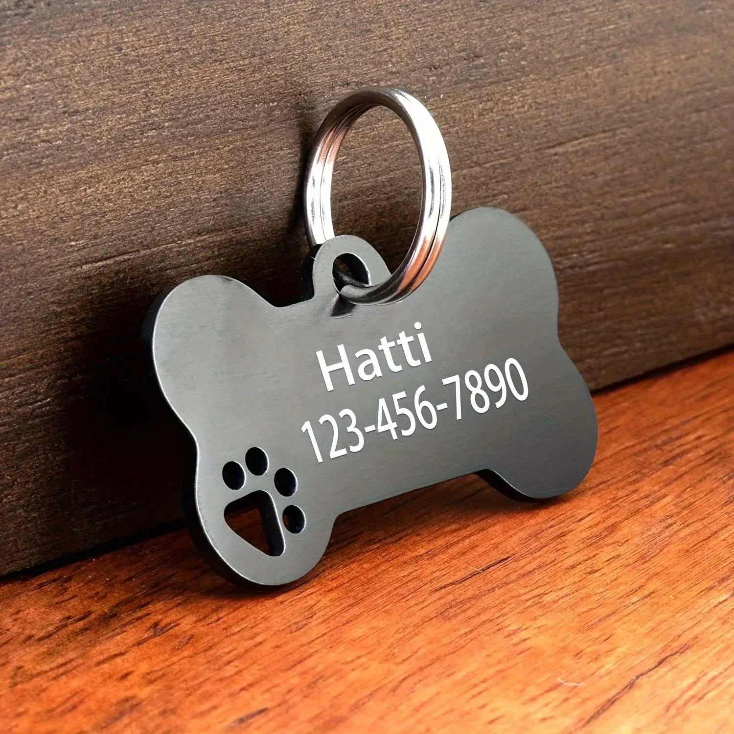 Personalized Engraved High Quality Dog ,Cat Tag with Name and Phone Number, Bone Shaped Pet Pendant for Custom Identification