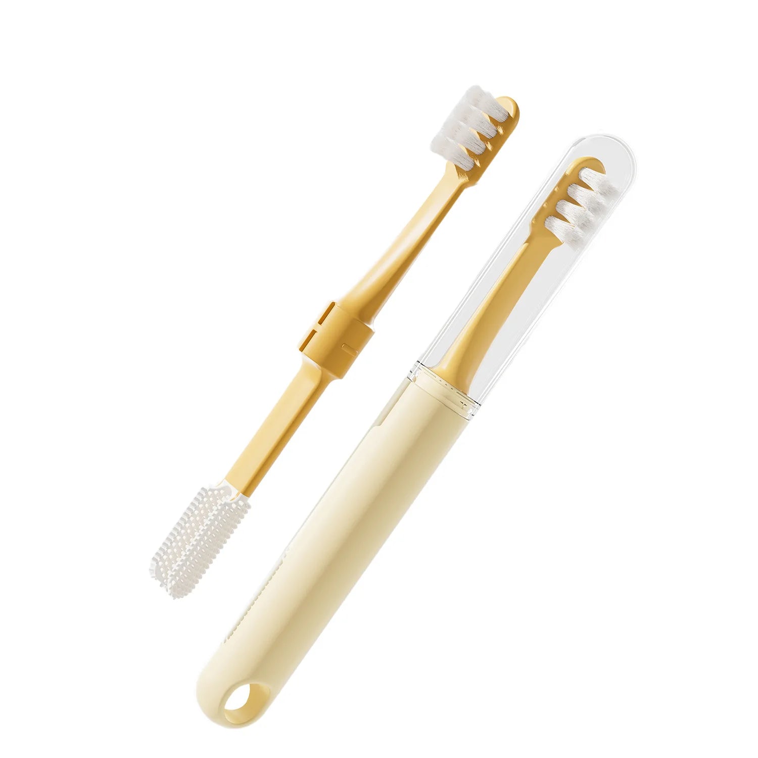 2in1 Cleaning Dog toothbrush Soft Hair Pet Toothbrush Double Sided Tooth Brush for Dog Cat Small pet Teeth Cleaning Oral Care