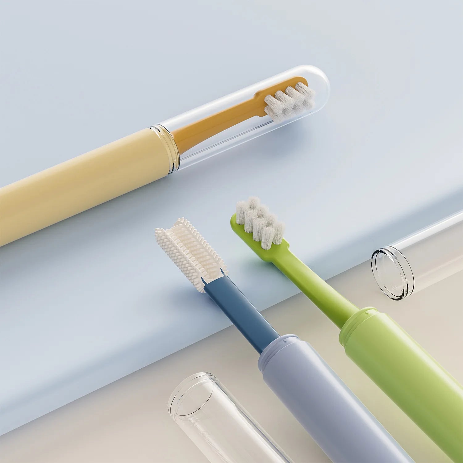 2in1 Cleaning Dog toothbrush Soft Hair Pet Toothbrush Double Sided Tooth Brush for Dog Cat Small pet Teeth Cleaning Oral Care