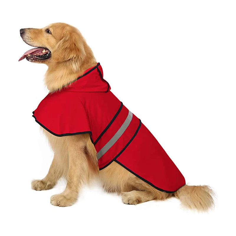 Large Dogs Raincoat ,  Poncho , Reflective, Waterproof