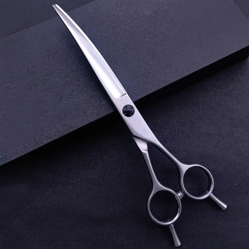 Dog grooming and trimming tools, pet scissors, 6.5 "7.0" 7.5 ", professional pet grooming scissors, curved and finely trimmed