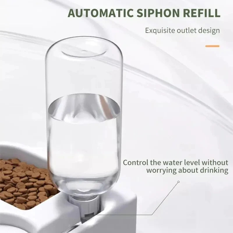 Automatic Drinking Love Pet Bowl, Moisture-proof Cat, Dog Basin Dual-use Multi-functional Drinking And Feeding