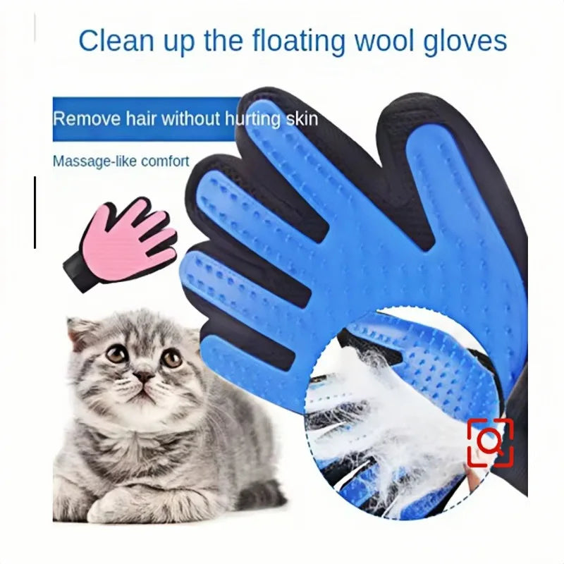 Pet Hair Glove, Dog and Cat Grooming, Deshedding Hair and Massage Brush