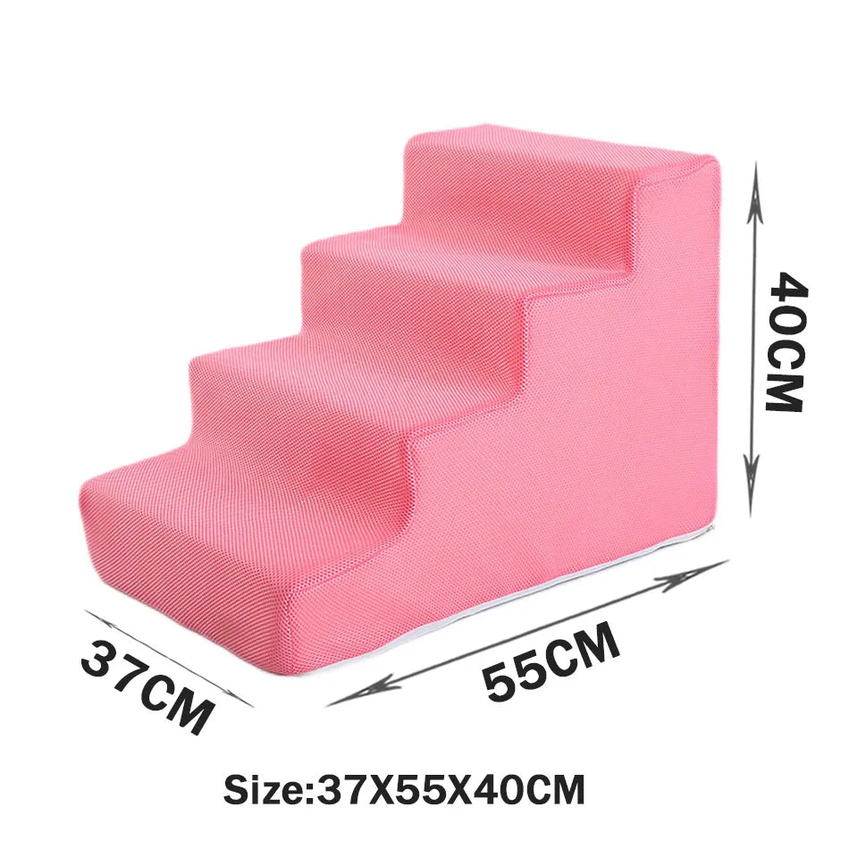 Dog Ladder 2 3 4 Step Stairs for Dogs Puppy Ramp Detachable