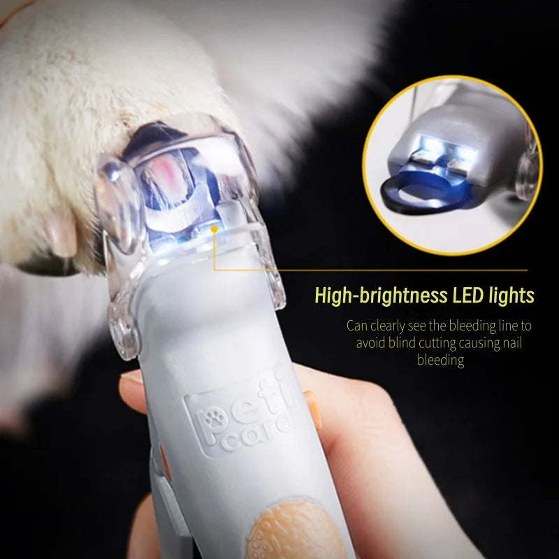 Cat and Dog nail clippers with LED light