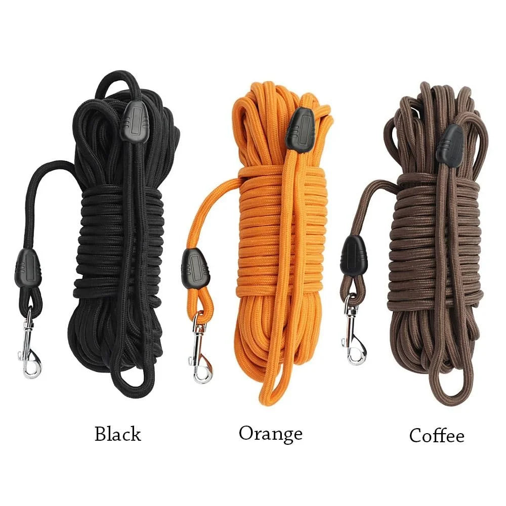 Long Nylon Dog Leash For Dogs and  Cats Outdoor Hiking Lead Rope Strong,5m 10m 15m