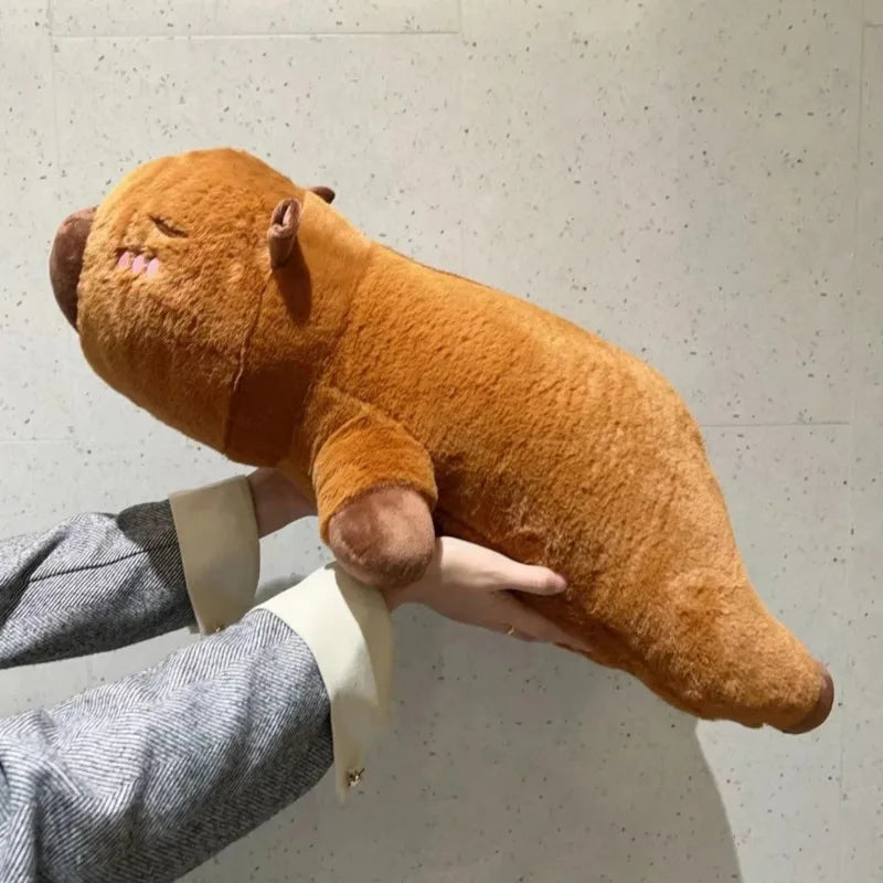 Kawaii Capybara Plush Toy Stuffed Doll Long Sleep Soft Pillow