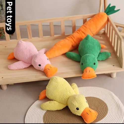 1/3PCS Things For Dogs Dogs Calming Duck Squeaky Plush Toy ,Luxury Sleep Aid Durable Puppy Companion