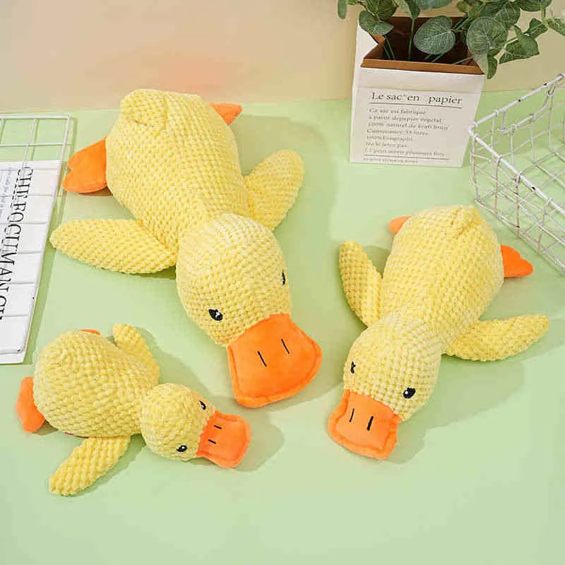 1/3PCS Things For Dogs Dogs Calming Duck Squeaky Plush Toy ,Luxury Sleep Aid Durable Puppy Companion