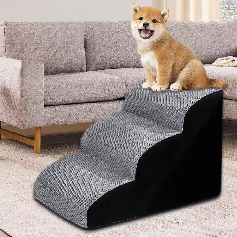 Pet 2/3 Step Dog ,Cat Pet Ramp Ladder Washable Non Slip Removable Memory Foam