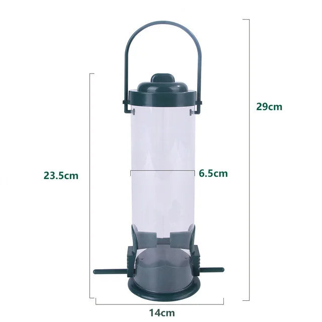 Bird Feeder, Outdoor Hanging Multiple Holes Bird Feeder Small Bird ,Automatic