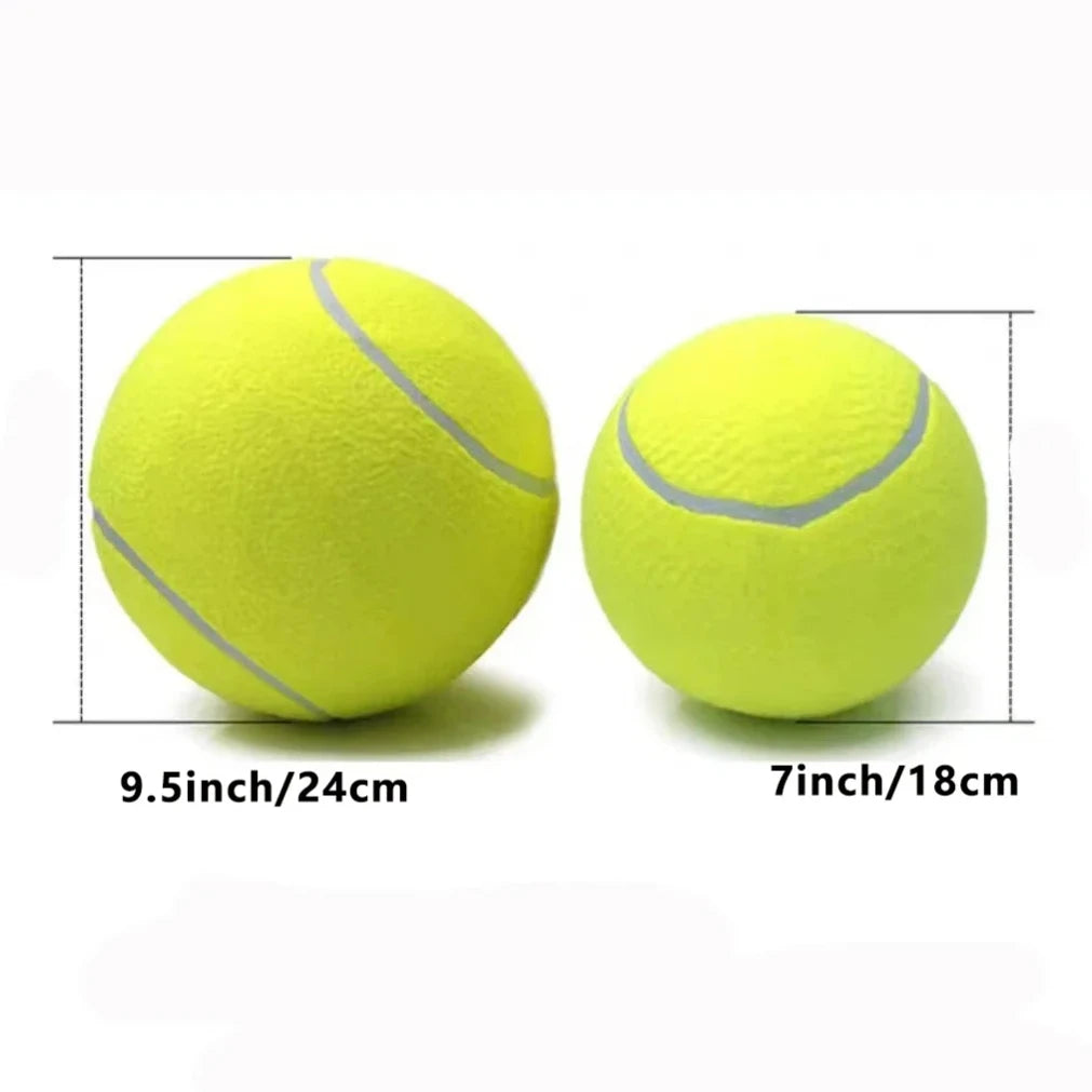 7/9.5Inch Giant Tennis Ball ,Inflatable Toy for Dog Training Ball 24cm Tennis Ball with Air Pump Interactive Dog Toys