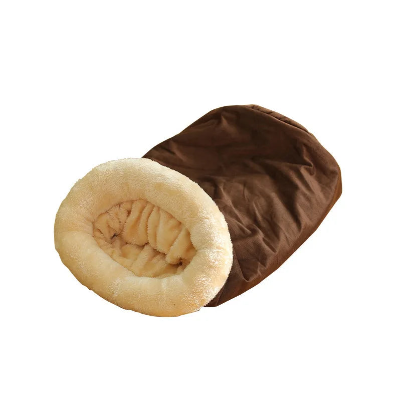 Cat Sleeping Bag Semi-enclosed Cat Nest Warm Small and Medium-sized,Can Be Disassembled and Washed