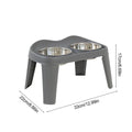 Elevated Dog Feeder Bowls , foldable , Raised Stand with Double Stainless Steel Bowls for Small , Medium and Large Dogs