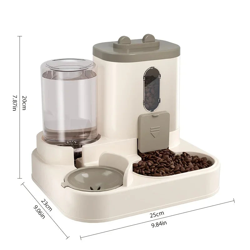 2in 1  Fully Automatic Cat Food Feeding and Water Dispenser