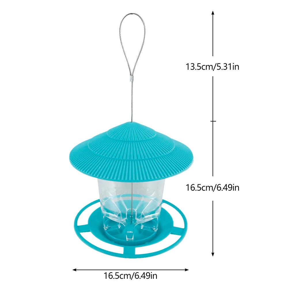 Bird Feeder Automatic Feeding, Outdoor Bird Feeder Hanging, Multiple Hole Dispenser Holder Food Container