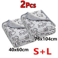2PCS Soft Fluffy High Quality Warm Comfortable Blanket for Dog Cat