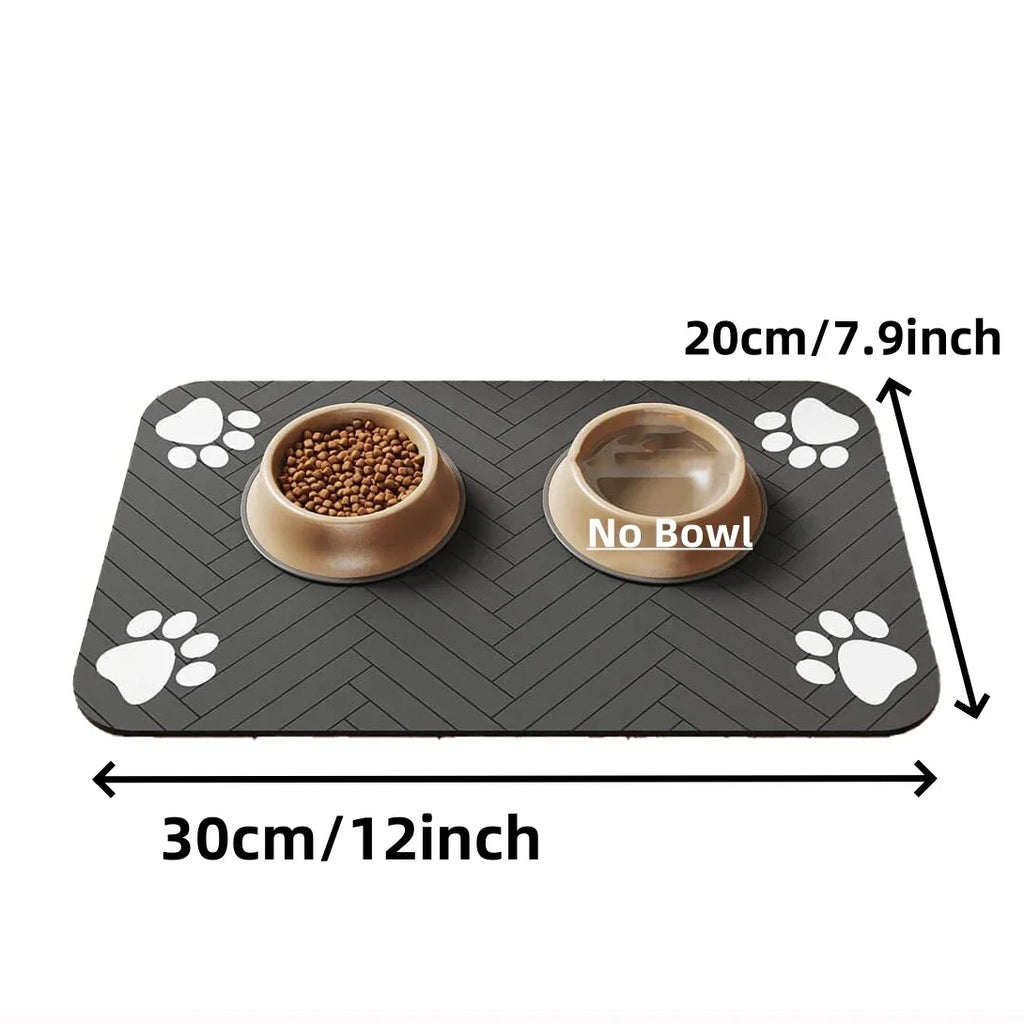 S、M、L , absorbent Pet Feeding Mat, Waterproof Placemat for Dog & Cat , Quick-Dry Rubber Backing